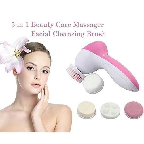 340 -5-in-1 Smoothing Body & Facial Massager (Pink) AAR HYPERMART PVT LTD