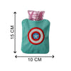 6517 Captain America's Shield small Hot Water Bag with Cover for Pain Relief, Neck, Shoulder Pain and Hand, Feet Warmer, Menstrual Cramps. DeoDap