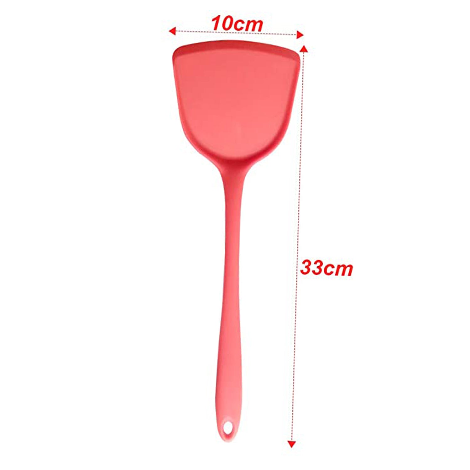 2022 Heat Resistant Silicone Spatula Non-Stick Wok Turner in Hygienic Solid Coating Cookware Kitchen Tools DeoDap