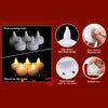 6433 Set of 8Pcs With transparent box. Flameless Floating Candles Battery Operated Tea Lights Tealight Candle - Decorative, Wedding. DeoDap