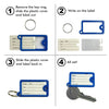 9359 Wallet Keychain 10 pcs Set Plastic Key Custom Key Tags Key Ring Tags Numbered Key Tags Tags with Backpack Keychain