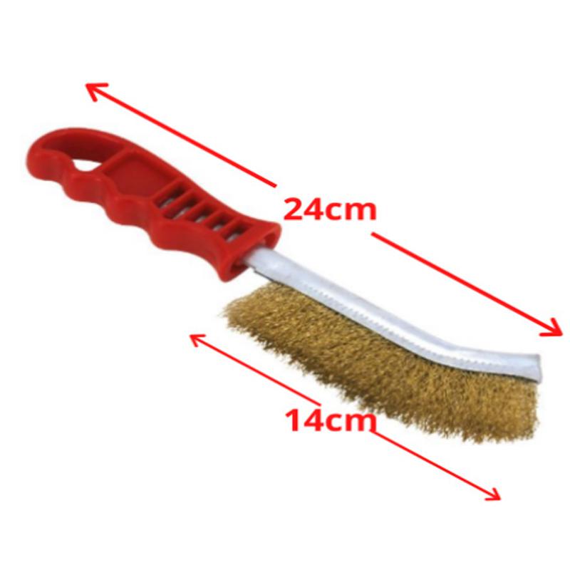 1568B Stainless steel wire hand brush metal cleaner rust paint removing tool DeoDap