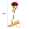 4809 24k Gold Rose,hicoosee Gold Foil Plated Rose with LOVE Stand and Gift Box for Anniversary,Birthday,Wedding,Christmas,Thanks giving DeoDap