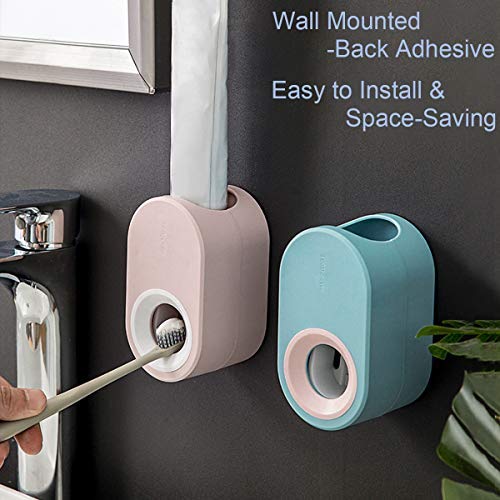 4900 Automatic Toothpaste Dispenser ,Wall Mounted Toothpaste Squeezer Kids Hands Free Squeeze Out for Home Washroom Shower Bathroom