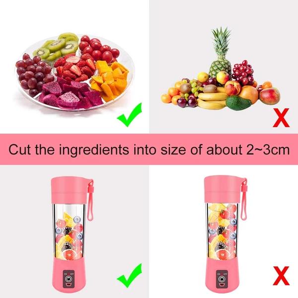 0133 Portable USB Electric Juicer - 6 Blades (Protein Shaker) DeoDap