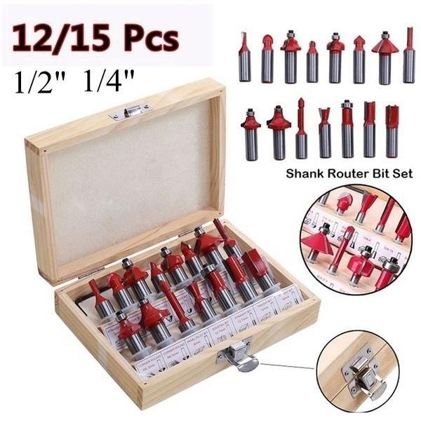 406 -12 / 15pcs Milling Cutter Router Bit Set