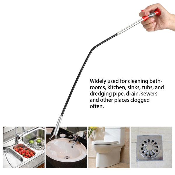 1634 Metal Wire Brush Sink Cleaning Hook Sewer Dredging Device DeoDap