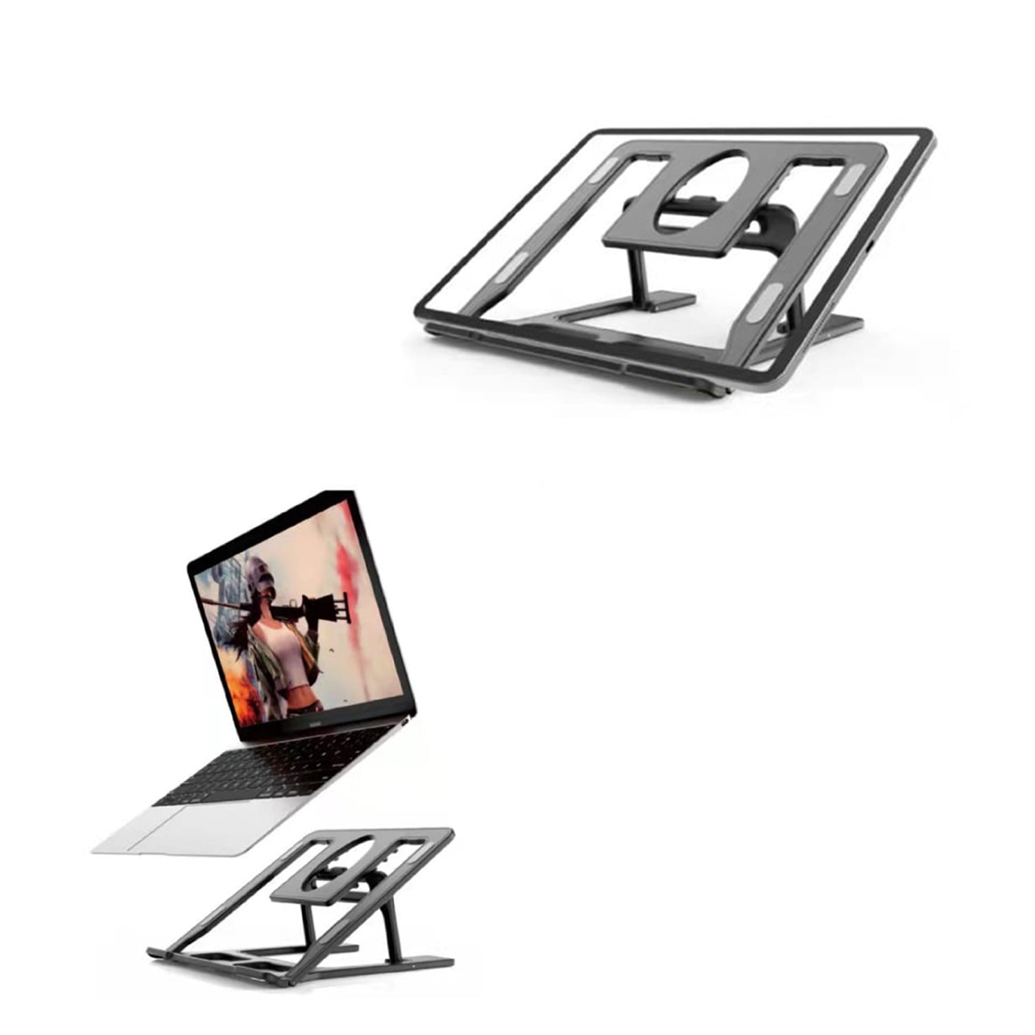 4724 Foldable & Adjustable Portable Laptop Stand for laptops DeoDap