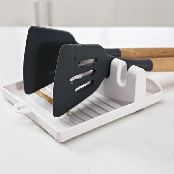 2417 4 Slots Cooking Utensil Heat Resistant Cooking Spatula Holder DeoDap