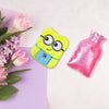 6507 2Eye Minions small Hot Water Bag with Cover for Pain Relief, Neck, Shoulder Pain and Hand, Feet Warmer, Menstrual Cramps. DeoDap