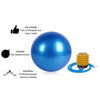 7428 Heavy Duty Gym Ball Non-Slip Stability Ball with Foot Pump for Total Body Fitness DeoDap