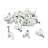 9020 100 Pc 6 MM Cable Clip used in all kinds of wires to make them stuck and holded in walls etc. DeoDap