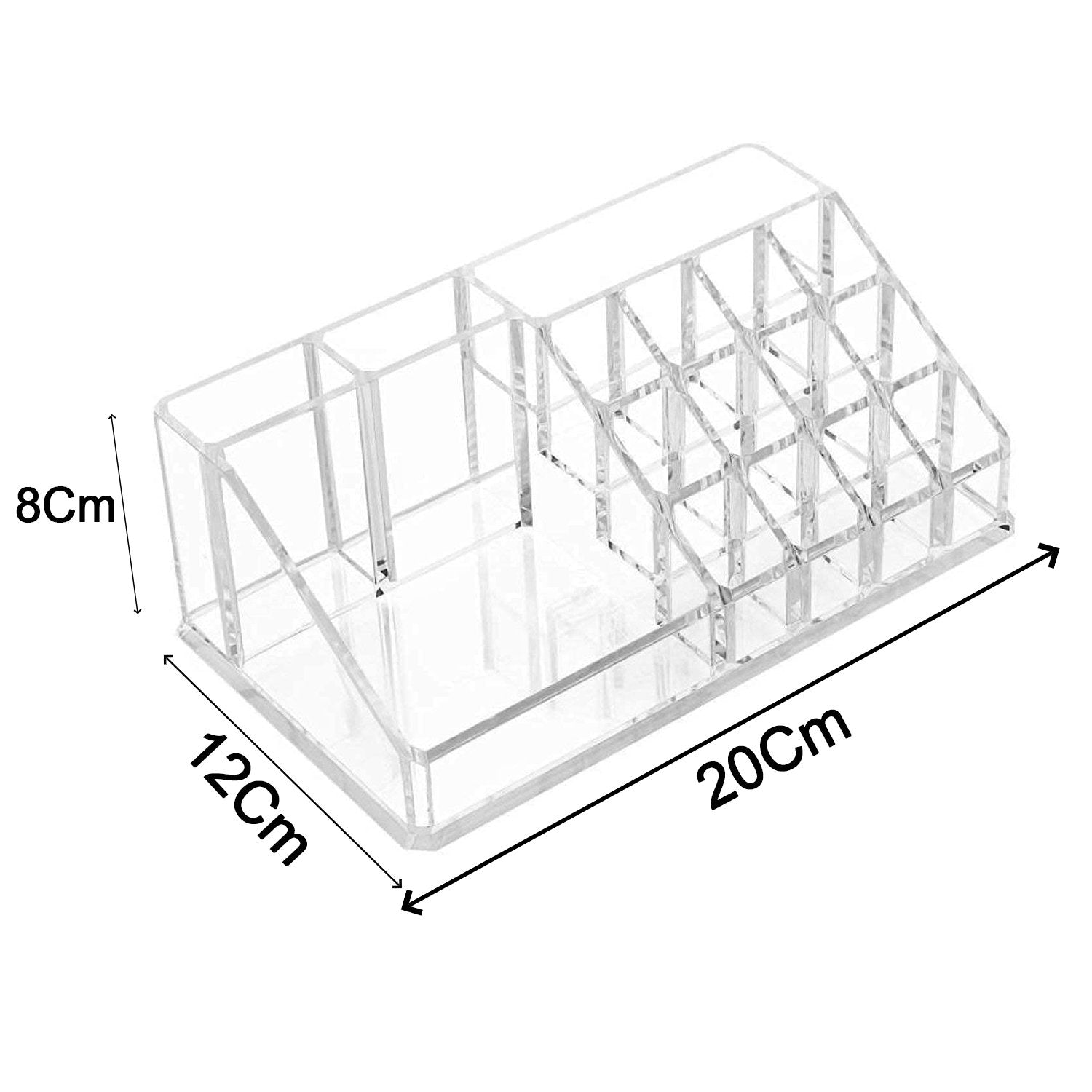 6092 Cosmetic Organiser 16 Compartment Cosmetic Makeup Storage Organiser Box DeoDap