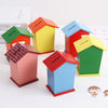 1663 Cute Cartoon House Shaped Lovely Wooden Piggy Bank Money Bank DeoDap