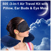 505 -3-in-1 Air Travel Kit with Pillow, Ear Buds & Eye Mask AAR HYPERMART PVT LTD WITH BZ LOGO