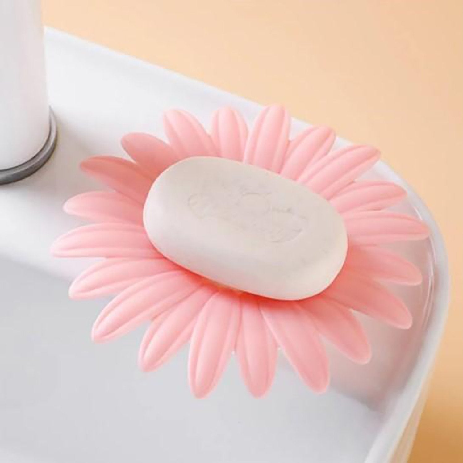 4684 Flower Shape Portable Soap Dish Holder Soap Case DeoDap