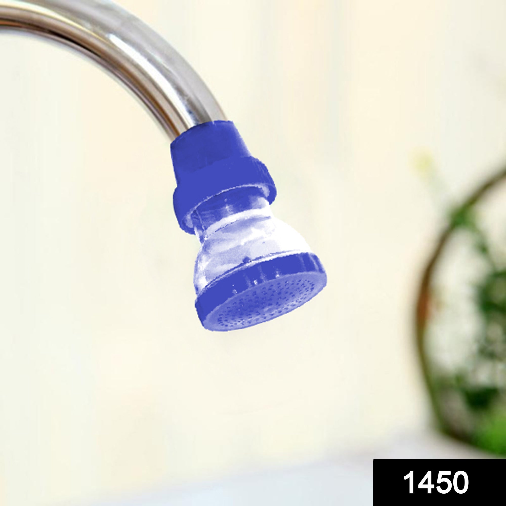 1450 Small Plastic 360-Degree Shower Head Faucet DeoDap