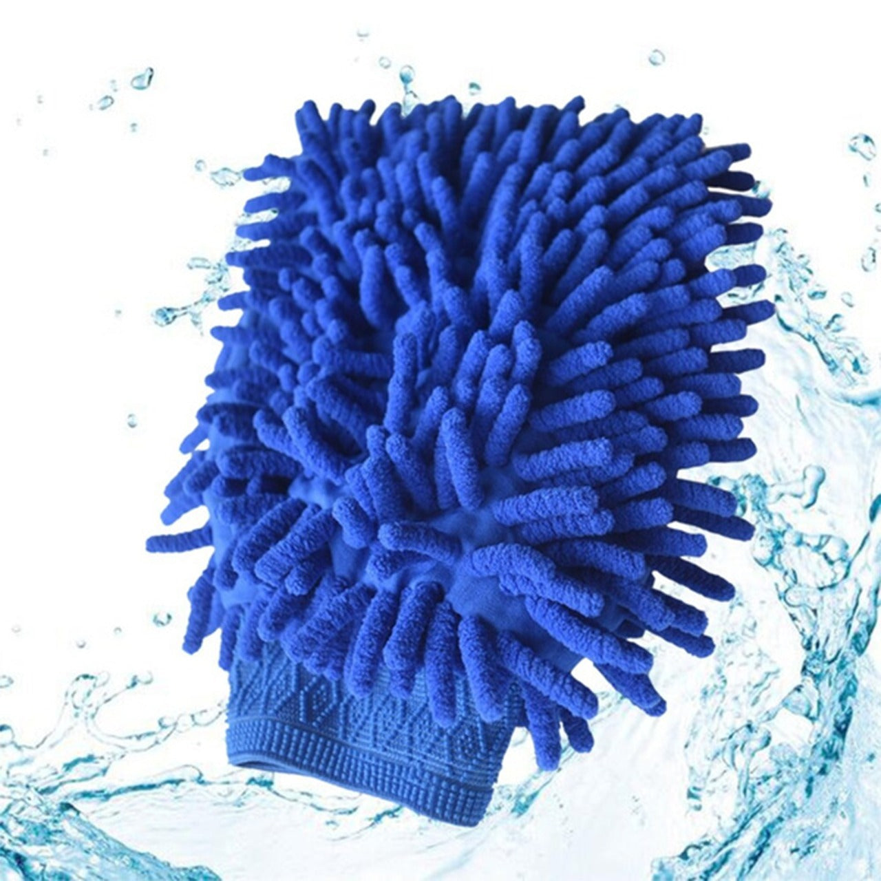 4917 Microfiber Wash and Dust Chenille Mitt Cleaning Gloves DeoDap