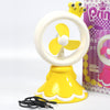 7715 PRINCESS PORTABLE FAN BRIGHT COLOR DESKTOP OFFICE USB & BATTRY OPERATE FAN DeoDap