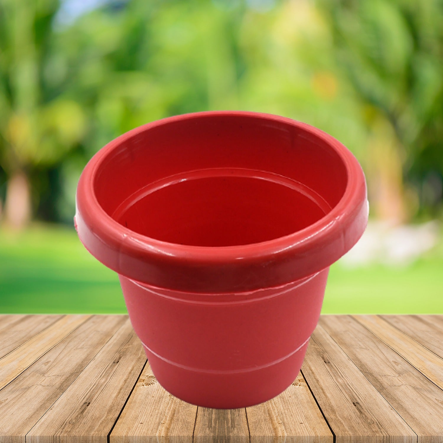 0839B Plastic Heavy Duty Plant Container Pot/Gamla for Indoor Home Decor | Outdoor Balcony Garden 13cm (pack of 1 pc)