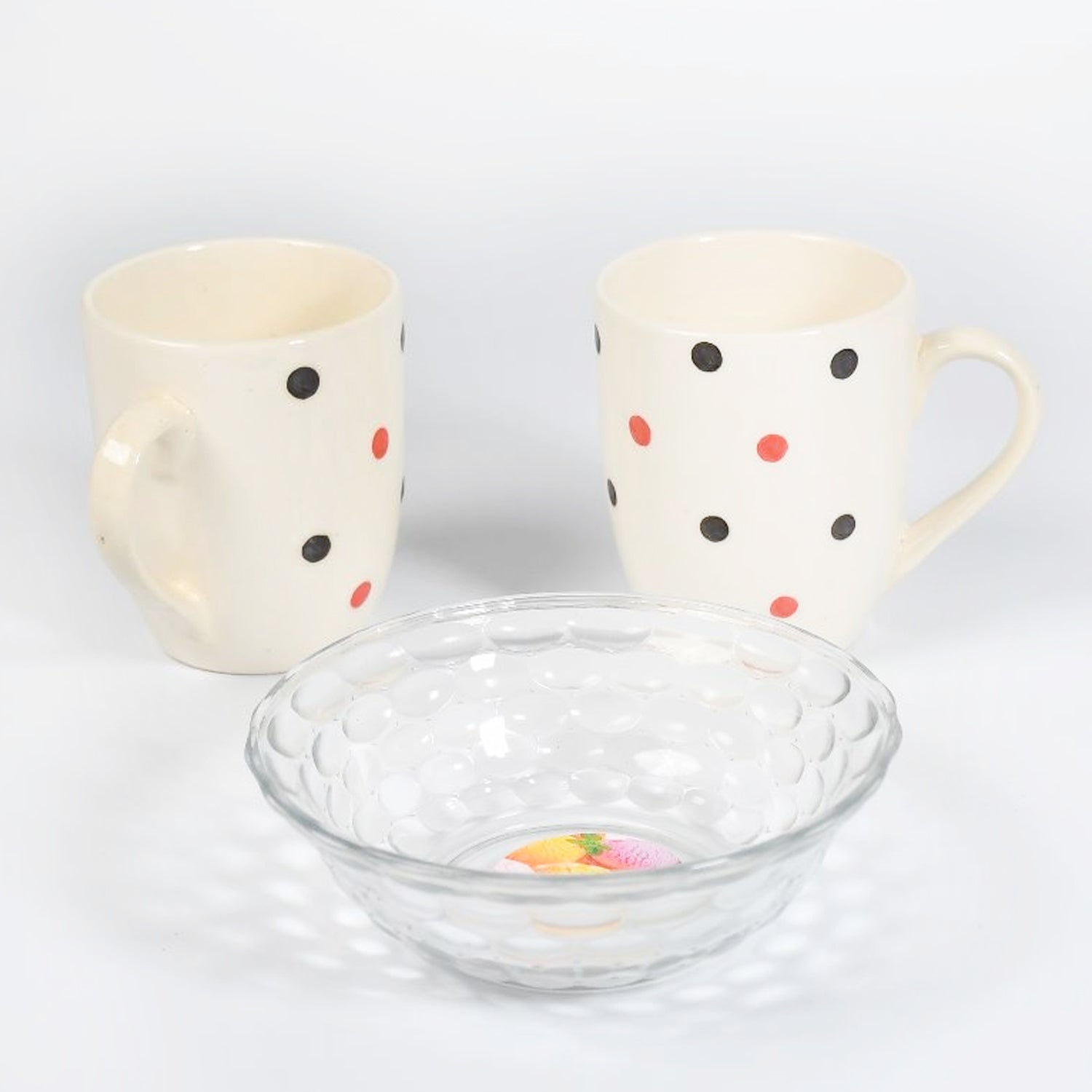 7140 Cup & Plate Set Morning Tea Serving Use Ceramic Mug Set For Home & Kitchen Use DeoDap