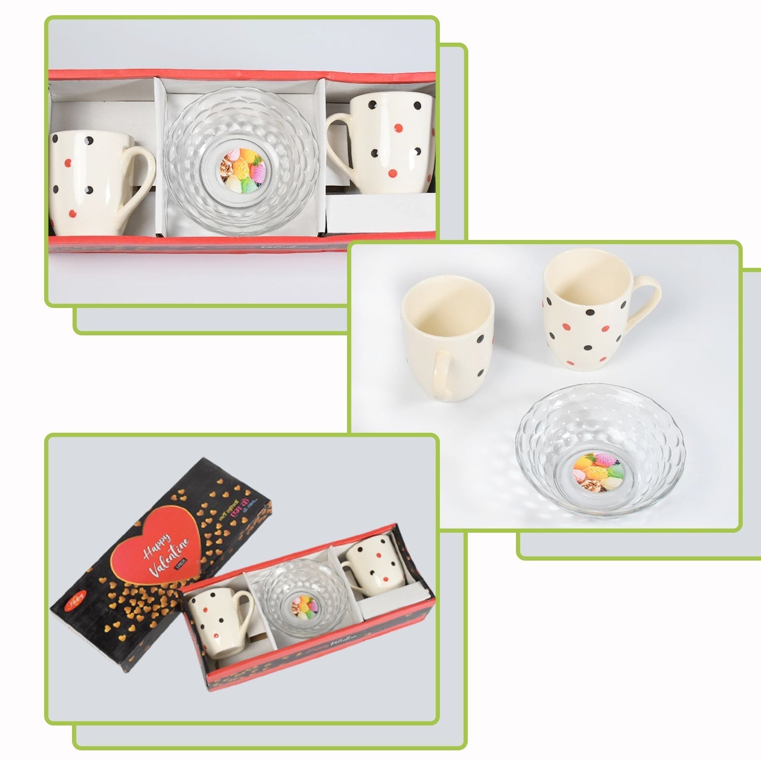 7140 Cup & Plate Set Morning Tea Serving Use Ceramic Mug Set For Home & Kitchen Use DeoDap